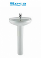 Lavabo Roca Victoria con pedestal 65 x 41 cm